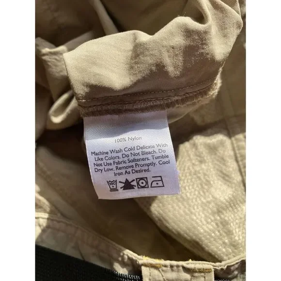 Eddie Bauer Tan Hiking Pants with Belt Size 34x32 - Picture 8 of 10